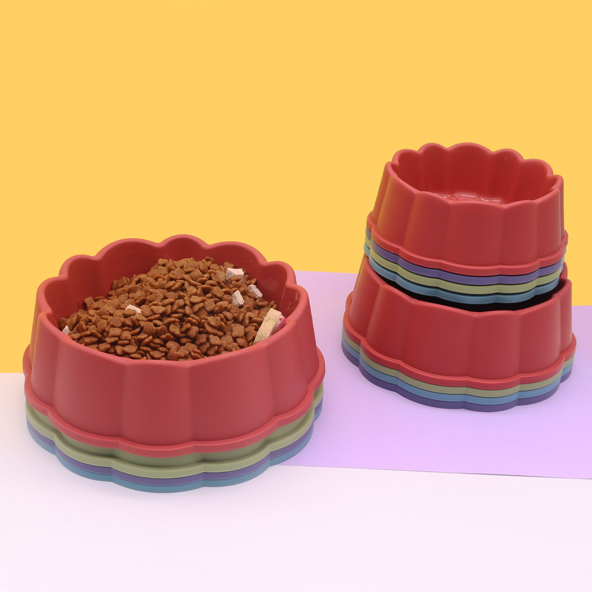 Dog Bowl Food Water Feeder Non - Royal Canin Food Medium ulasan dan harga