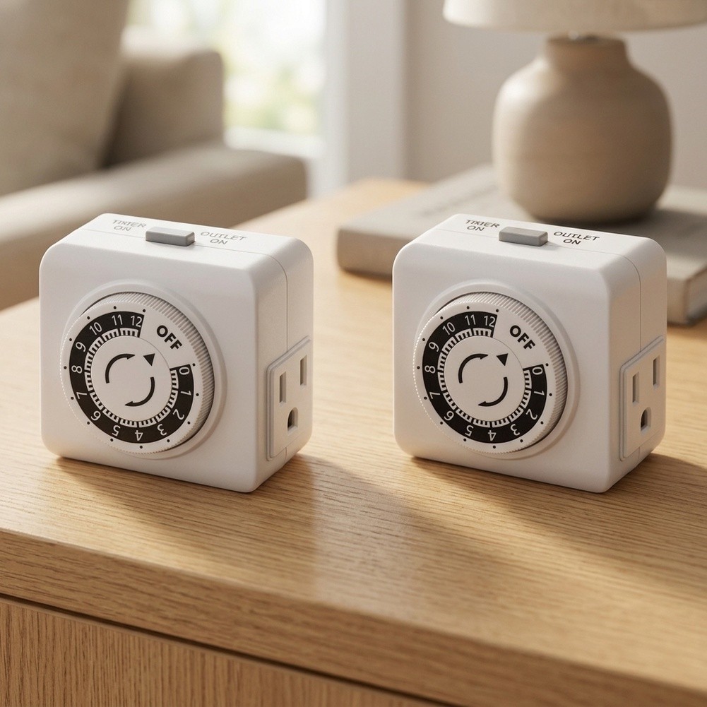 2 Pack 24 Hour Indoor Mechanic - Timer Dual Outlet ulasan dan harga